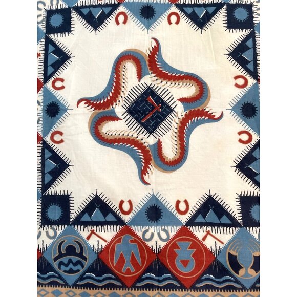 Cowboy Bandana Native American Tribal Southwestern Handkerchief Western Scarf - Picture 4 of 8